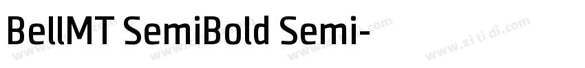 BellMT SemiBold Semi字体转换